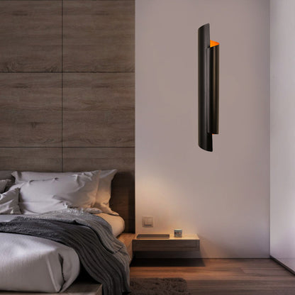 Valérie Scrolled Dual Light Wall Sconce Black/White/Gold