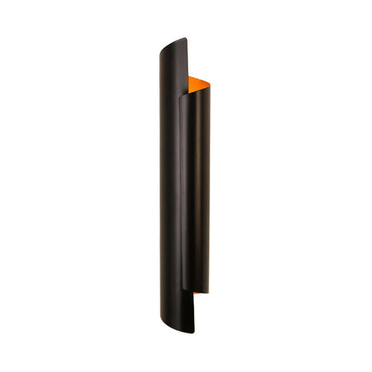 Valérie Scrolled Dual Light Wall Sconce Black/White/Gold