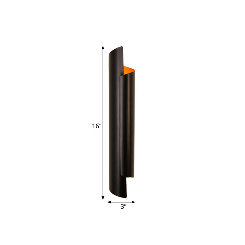 Valérie Scrolled Dual Light Wall Sconce Black/White/Gold