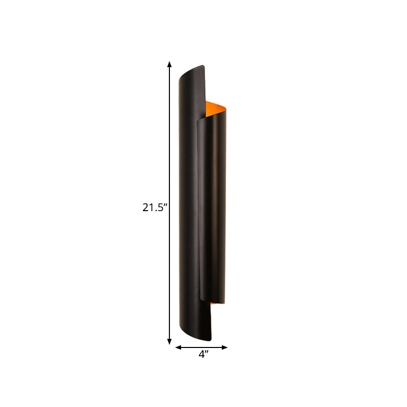 Valérie Scrolled Dual Light Wall Sconce Black/White/Gold
