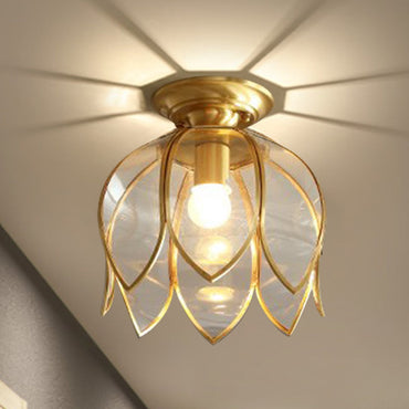Delphine Lotus Glas Deckenleuchte zum Unterputz