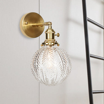 Margaux Geometric Wall Lamp with Prismatic Glass and Brass Finish