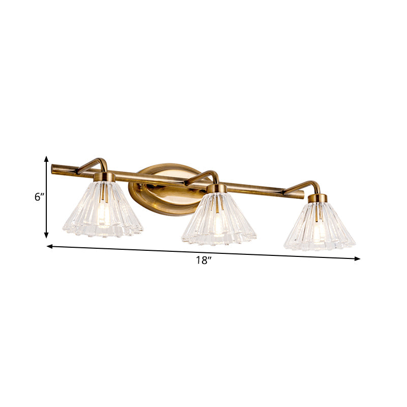 Éloise Cone Wandleuchte Messing Metall LED-Beleuchtung
