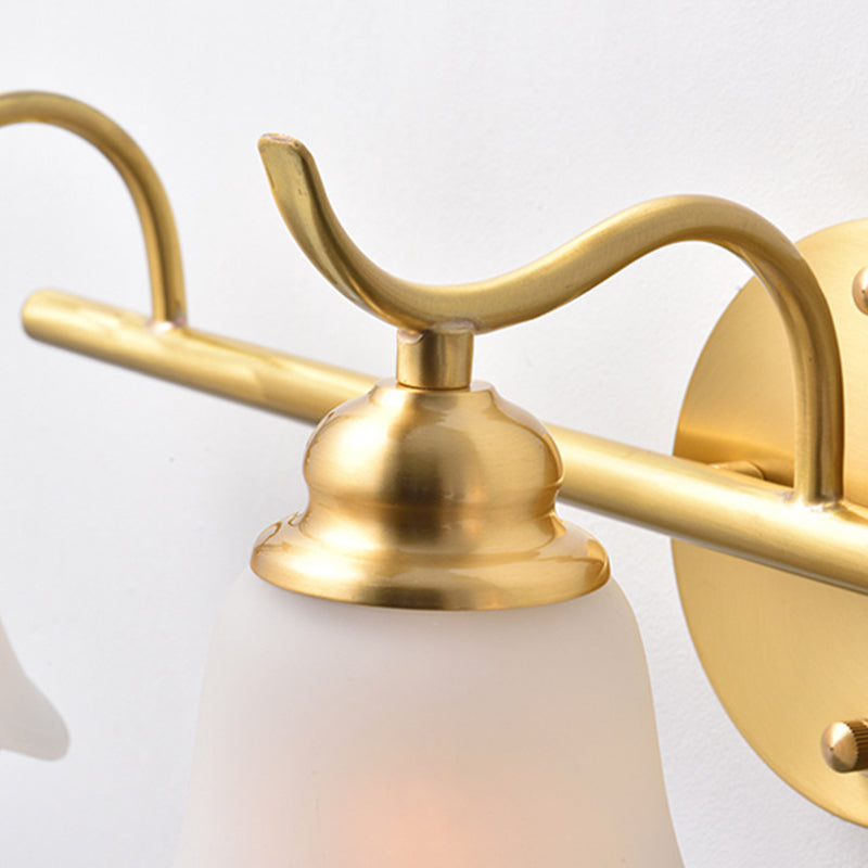 Sophie Flower Badwand-Waschtischleuchte Metall und Messing LED Wandleuchte