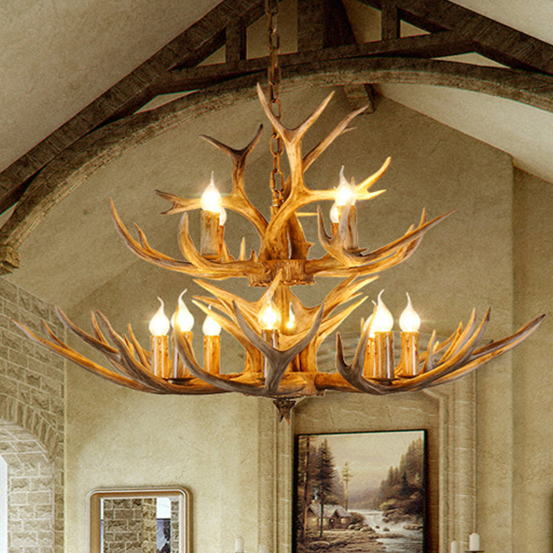 Madeleine Resin Candle Chandelier