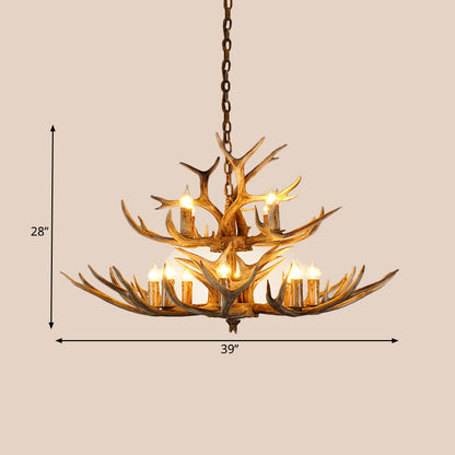 Madeleine Resin Candle Chandelier