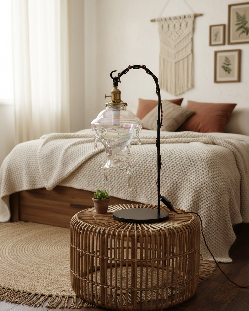 Anaïs Water Drop Resin Table Lamp with Artistic Drip Design