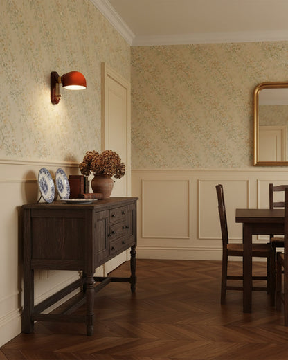 Wandleuchte Mathilde Lolita mit Kuppelschirm in Gold und Rot