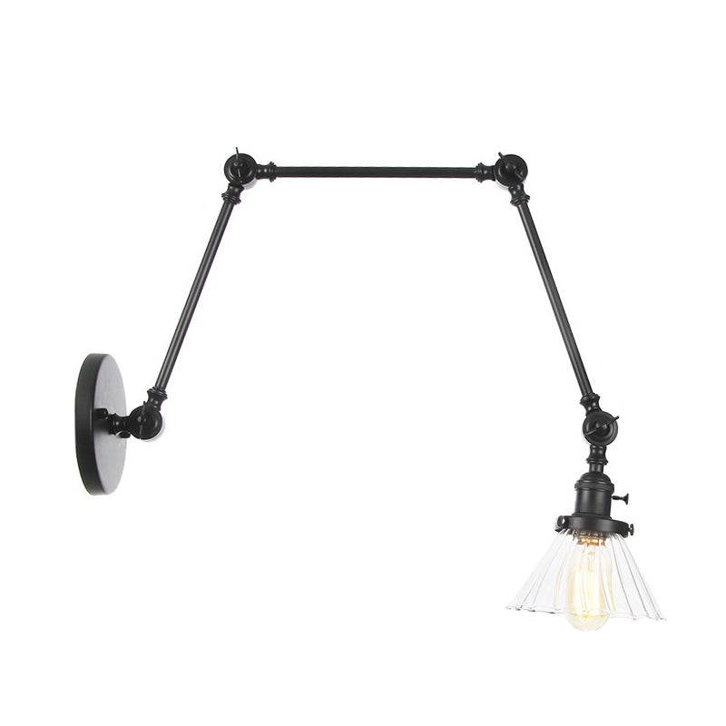 Nova Industrial Cone Glas-Wandleuchte