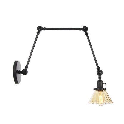 Nova Industrial Cone Glas-Wandleuchte