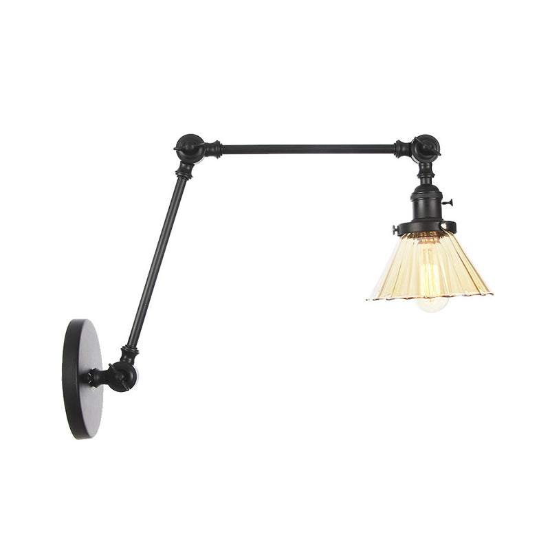 Nova Industrial Cone Glas-Wandleuchte