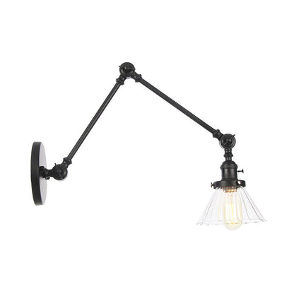 Nova Industrial Cone Glas-Wandleuchte