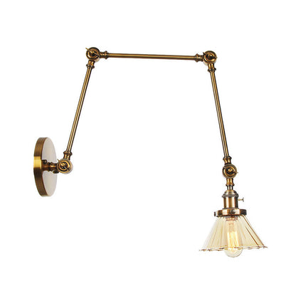 Nova Industrial Cone Glas-Wandleuchte