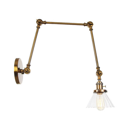 Nova Industrial Cone Glas-Wandleuchte