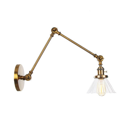 Nova Industrial Cone Glas-Wandleuchte