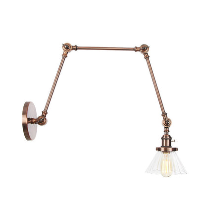 Nova Industrial Cone Glas-Wandleuchte