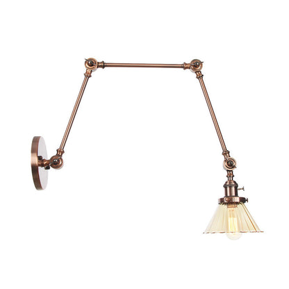 Nova Industrial Cone Glas-Wandleuchte