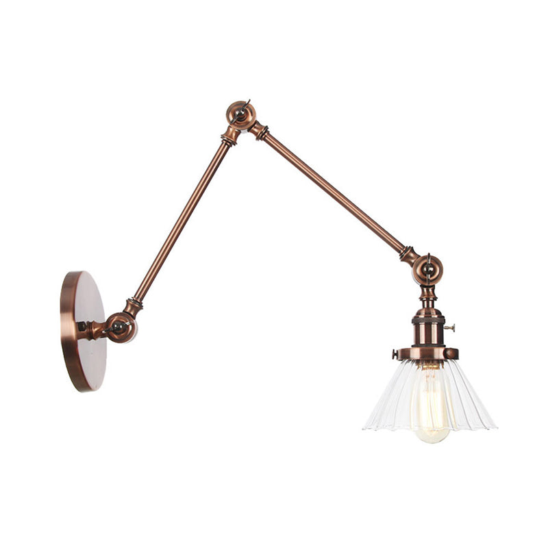 Nova Industrial Cone Glas-Wandleuchte