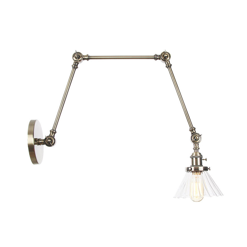 Nova Industrial Cone Glas-Wandleuchte