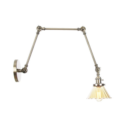 Nova Industrial Cone Glas-Wandleuchte