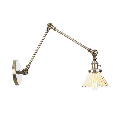 Nova Industrial Cone Glas-Wandleuchte