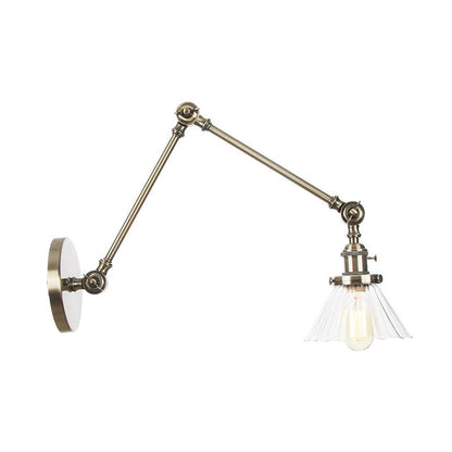 Nova Industrial Cone Glas-Wandleuchte