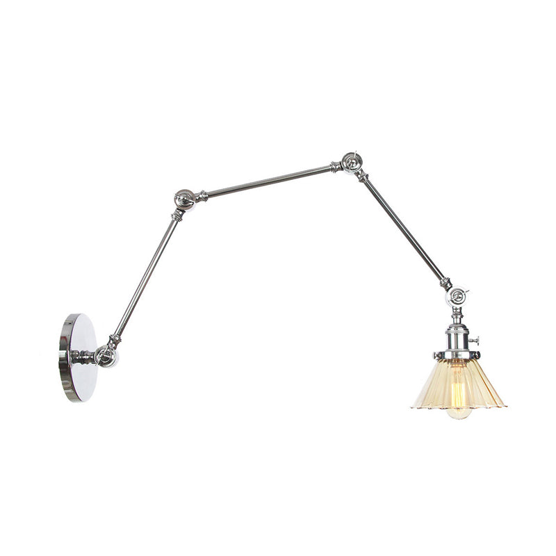Nova Industrial Cone Glas-Wandleuchte