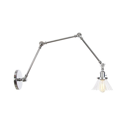 Nova Industrial Cone Glas-Wandleuchte