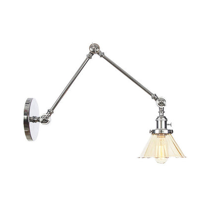 Nova Industrial Cone Glas-Wandleuchte