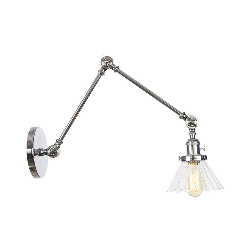 Nova Industrial Cone Glas-Wandleuchte