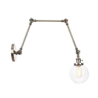 Orion Adjustable Orb Glass Wall Sconce