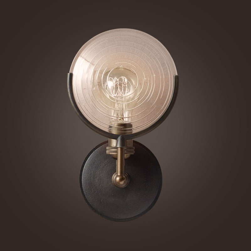 Gabrielle Wandleuchte Metall und Glas Traditionelle Wandlampe