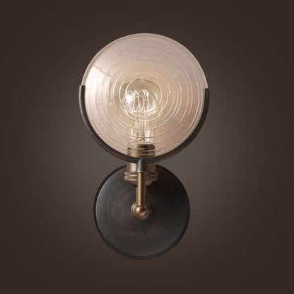 Gabrielle Wandleuchte Metall und Glas Traditionelle Wandlampe