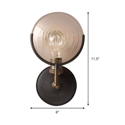 Gabrielle Wandleuchte Metall und Glas Traditionelle Wandlampe