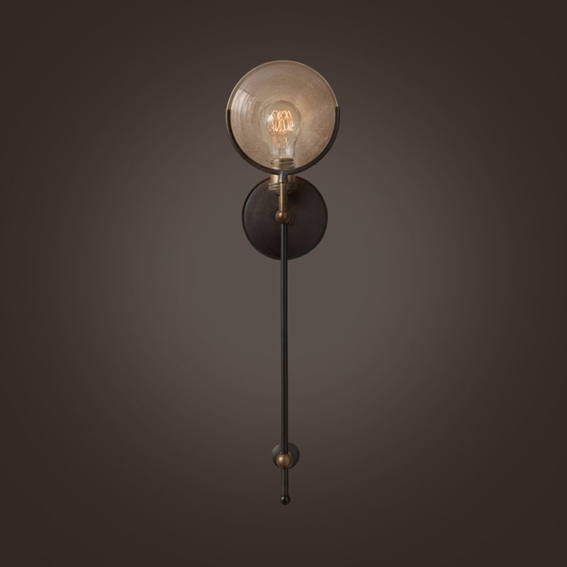 Gabrielle Wandleuchte Metall und Glas Traditionelle Wandlampe