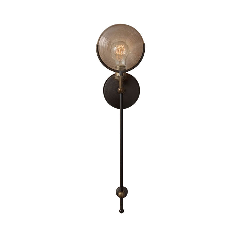Gabrielle Wandleuchte Metall und Glas Traditionelle Wandlampe