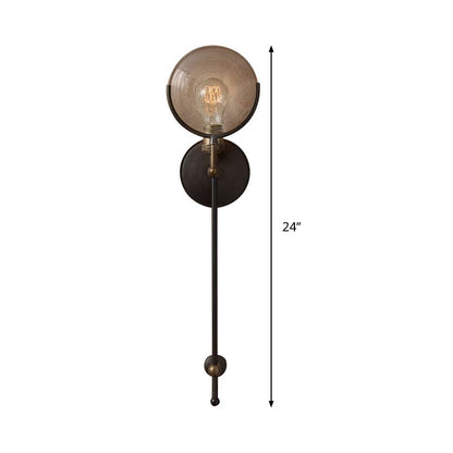 Gabrielle Wandleuchte Metall und Glas Traditionelle Wandlampe