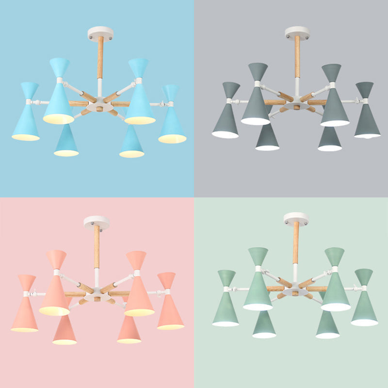 Isabelle Scandinavian Horn-Shade Ceiling Light