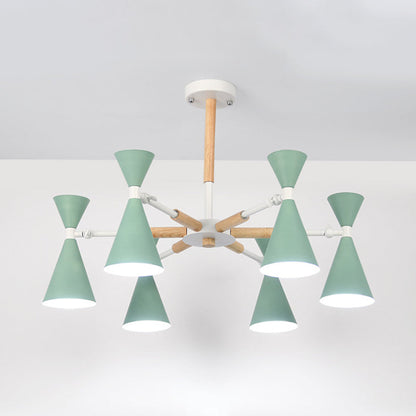 Isabelle Scandinavian Horn-Shade Ceiling Light