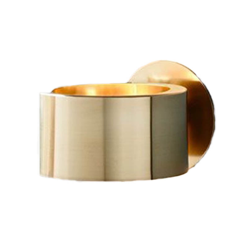 Élise Goldene Trommelwandleuchte Minimalistische Wandlampe