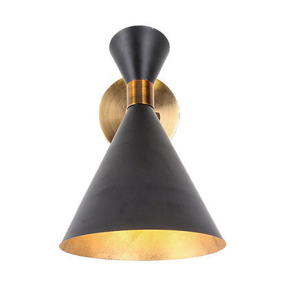 Sophie Moderne Wandleuchte – Schwarz/Weiß Metall, 12,7 bis 22,9 cm