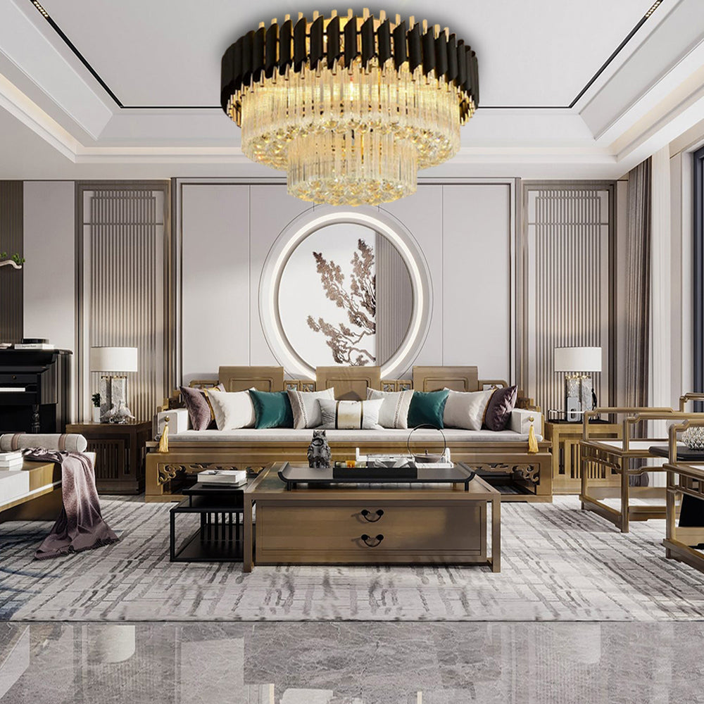 Isabella Faceted Crystal Luxury Chandelier