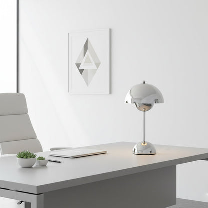 Élodie Wiederaufladbare LED-Tischleuchte mit Doppelkugeldesign