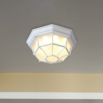 Isabelle Geometrische LED-Deckenleuchte aus Milchglas