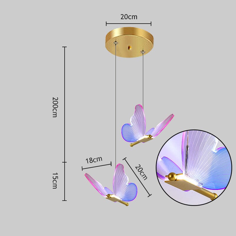 Anaïs Butterfly LED Wall Lamp with Decorative Modern Design