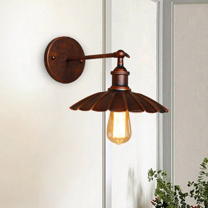 Mathilde Vintage Scalloped Rotatable Wall Lamp