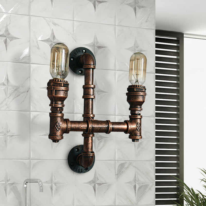 Ronan industrielle Wasserrohr Wandleuchte