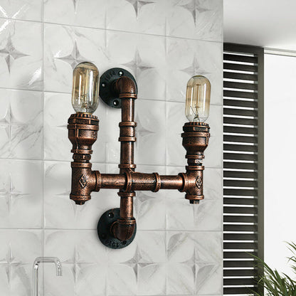 Ronan industrielle Wasserrohr Wandleuchte