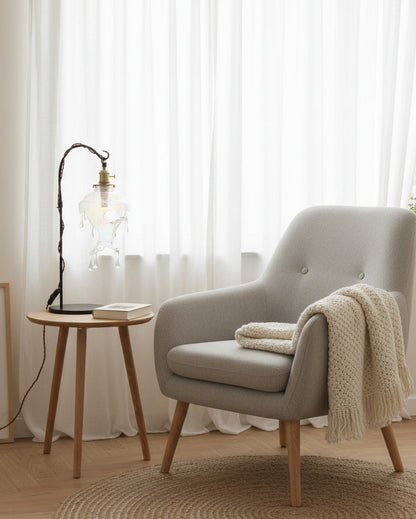 Anaïs Water Drop Resin Table Lamp with Artistic Drip Design