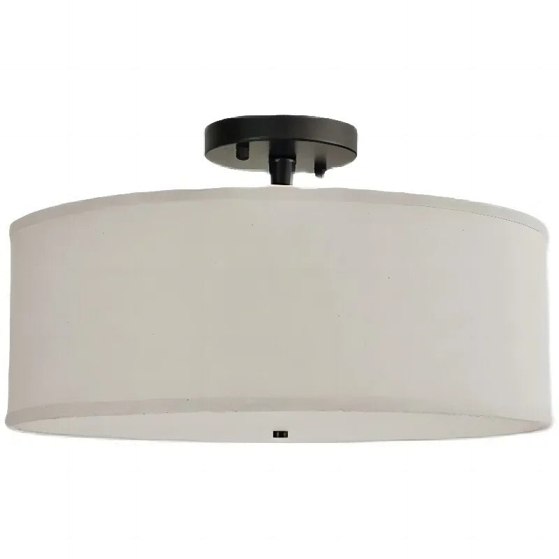 Léa American Country Fabric Ceiling Light